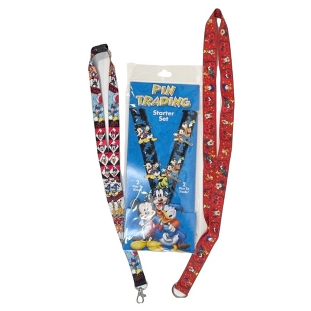 Disney Pin Trading Starter Set and 2 Lanyards